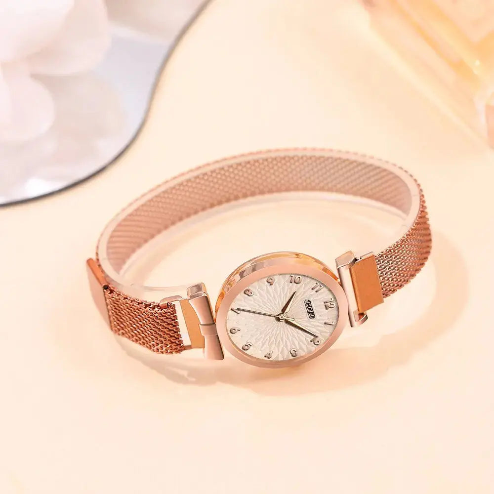Roségouden Horloge Set Levouré