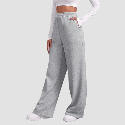 Fleece-Gevoerde High-Waist Joggingbroek