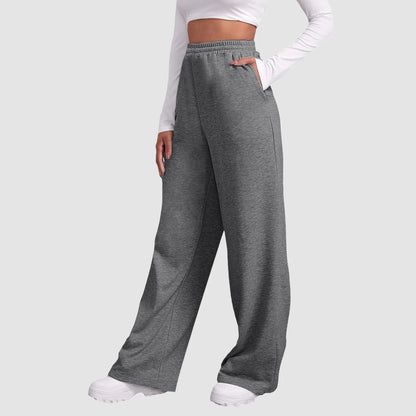 Fleece-Gevoerde High-Waist Joggingbroek