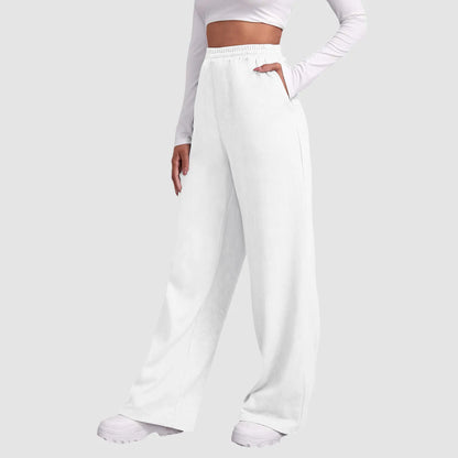 Fleece-Gevoerde High-Waist Joggingbroek