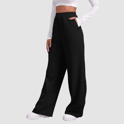Fleece-Gevoerde High-Waist Joggingbroek