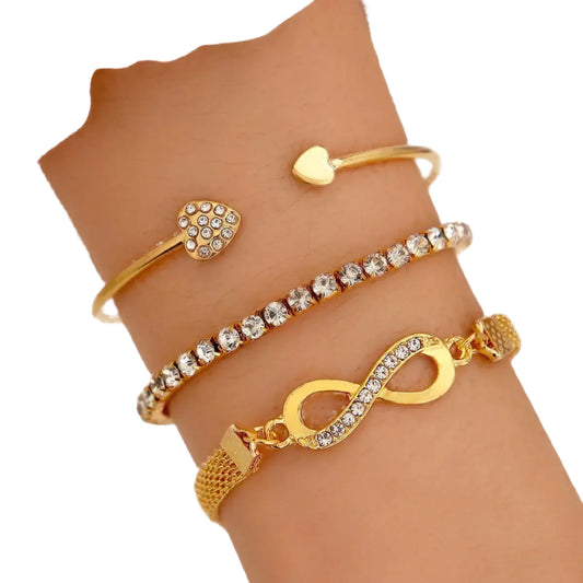 Set van 3 Geluks Armbanden voor Vrouwen
