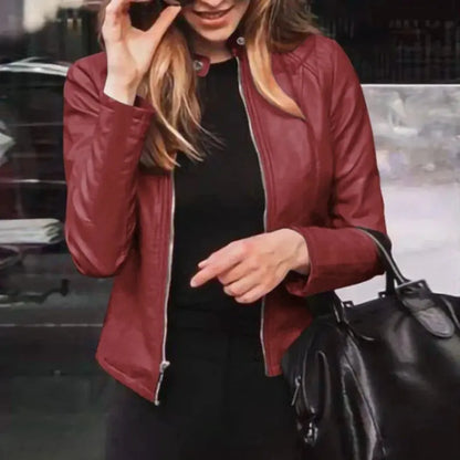 Slim Fit - Leather Jacket Levouré