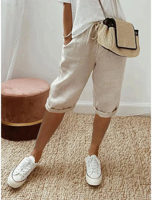 Sofia - Casual en stijlvolle linnen broek Levouré
