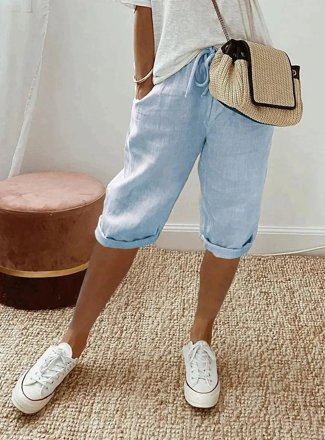 Sofia - Casual en stijlvolle linnen broek Levouré