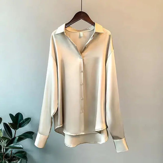 Sofia - Elegant Satijnen Blouse Levouré