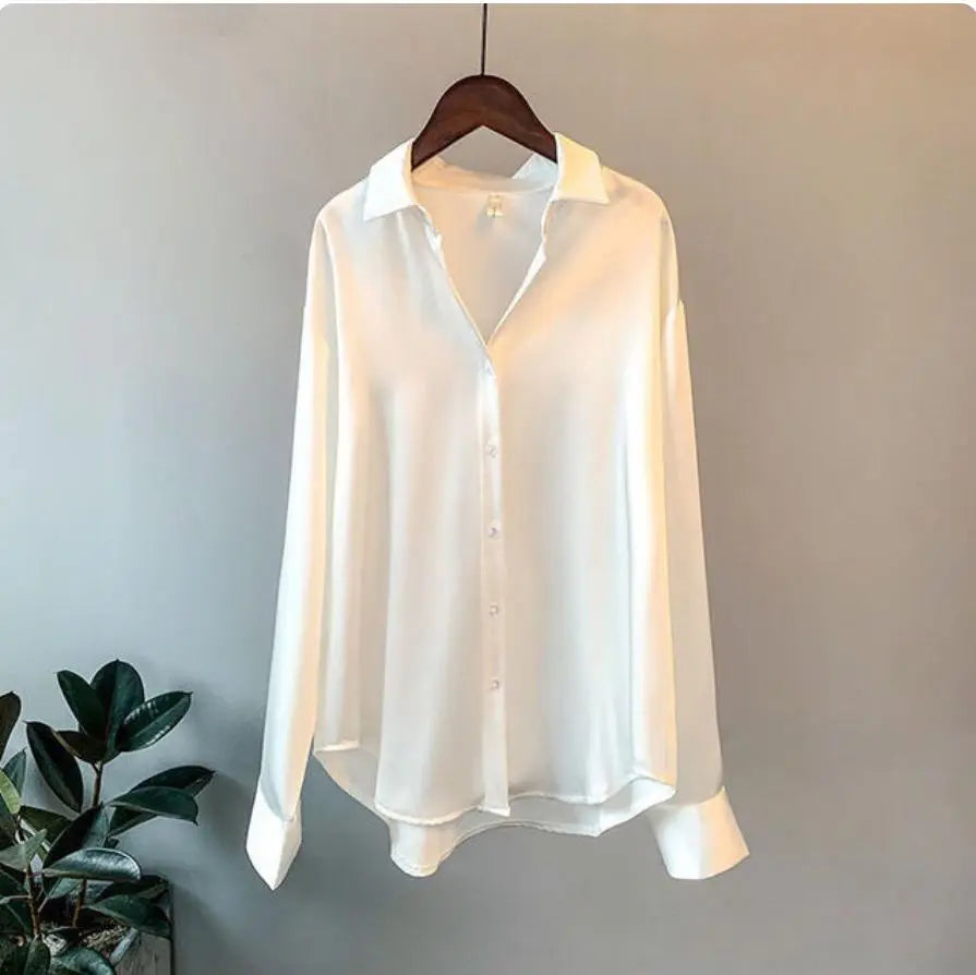 Sofia - Elegant Satijnen Blouse Levouré