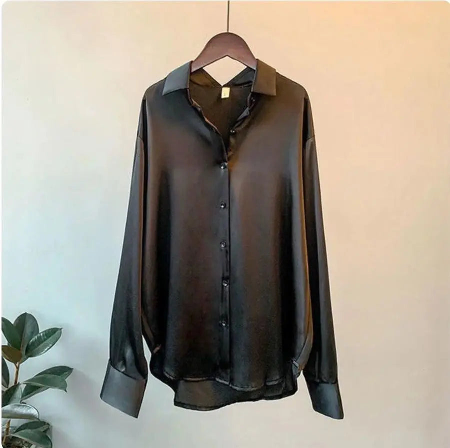 Sofia - Elegant Satijnen Blouse Levouré