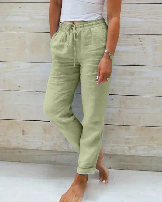Stacy - Stijlvolle linnen broek voor dames Levouré