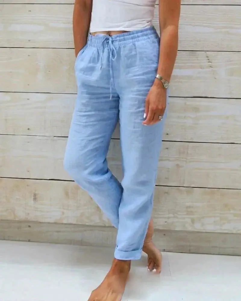 Stacy - Stijlvolle linnen broek voor dames Levouré