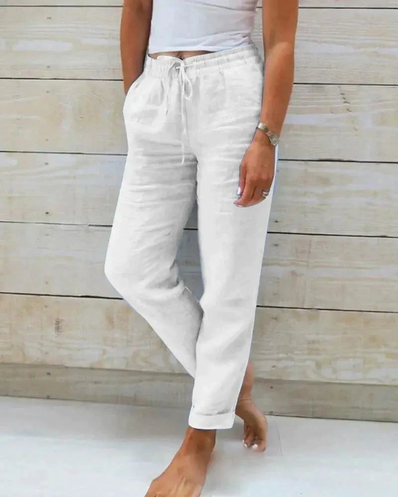 Stacy - Stijlvolle linnen broek voor dames Levouré