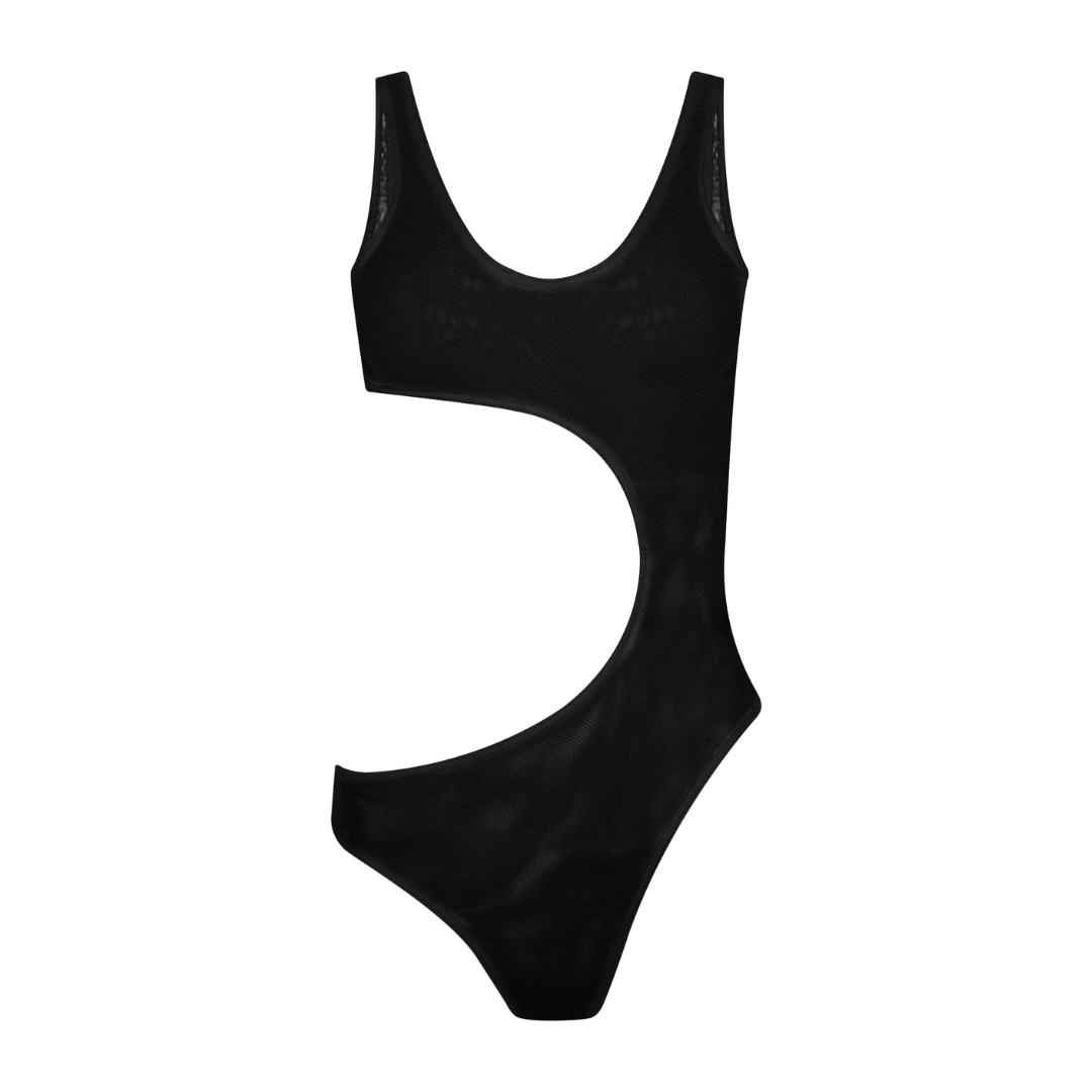 Tan-through Le Morne One Piece | Black