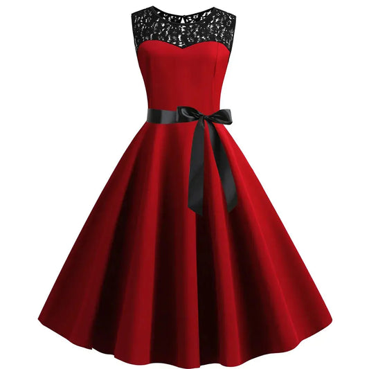 Vintage - 1950 Swing Dress Levouré