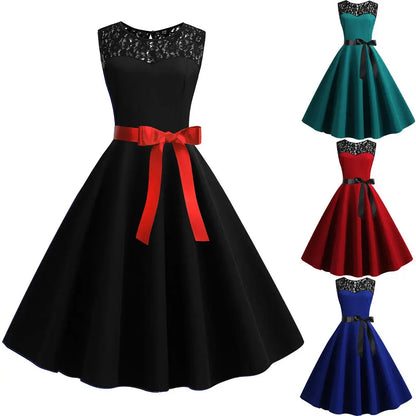 Vintage - 1950 Swing Dress Levouré