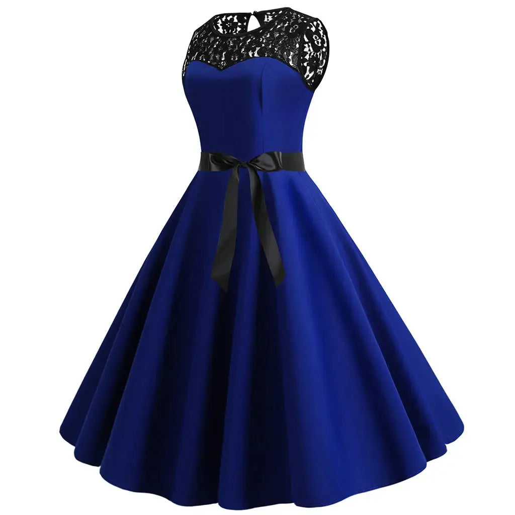 Vintage - 1950 Swing Dress Levouré