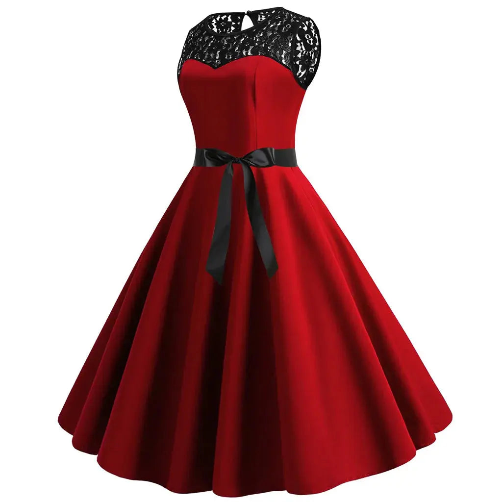 Vintage - 1950 Swing Dress Levouré