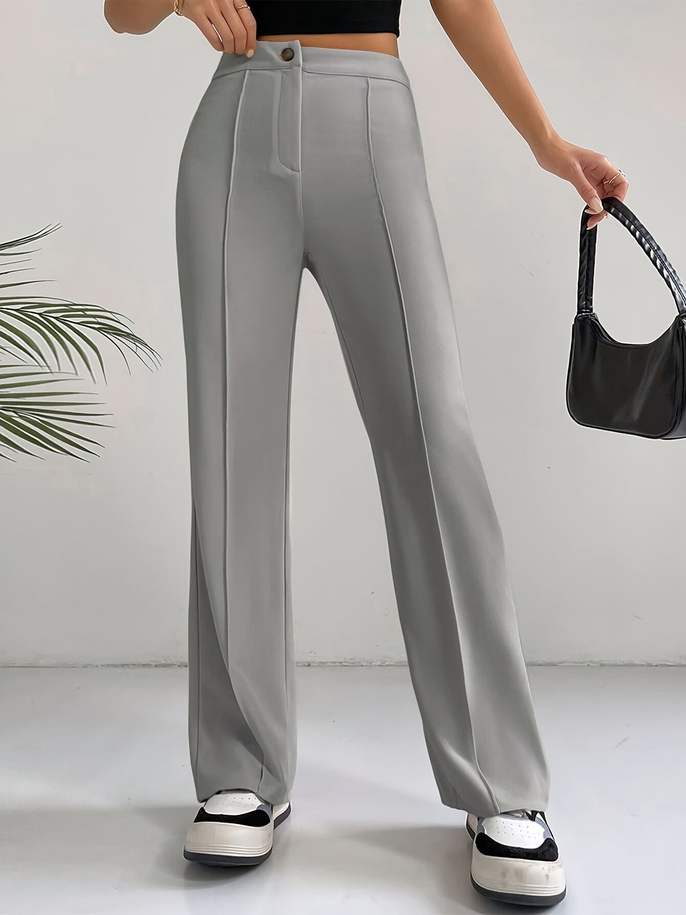 Anneliese | Stijlvolle Hoge Taille Pintuck Broek