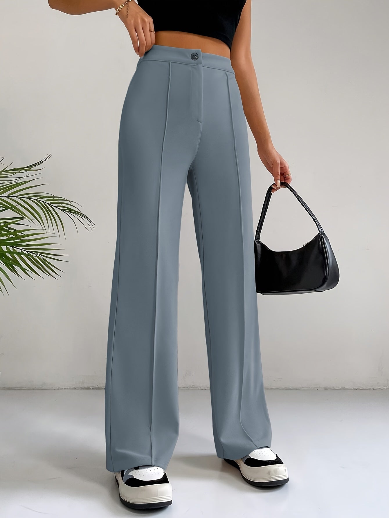 Anneliese | Stijlvolle Hoge Taille Pintuck Broek
