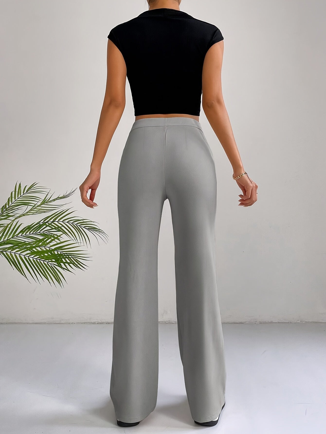 Anneliese | Stijlvolle Hoge Taille Pintuck Broek