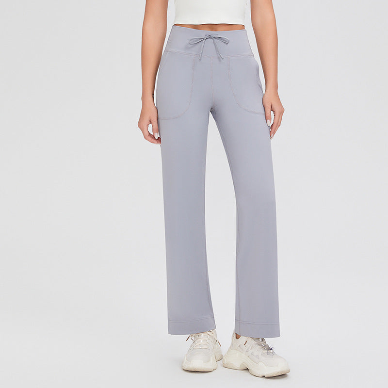 Lena | Elastische broek | Grijs