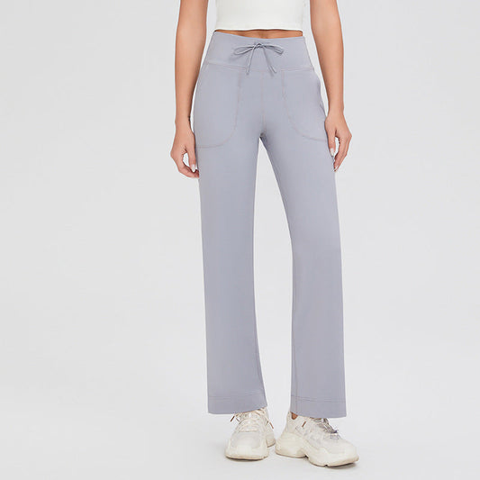 Lena | Elastische broek | Grijs