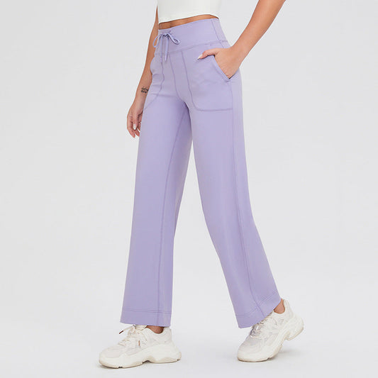 Lena | Elastische broek | Lila