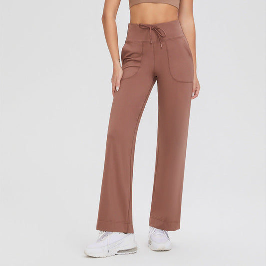 Lena | Elastische broek | Lichtbruin