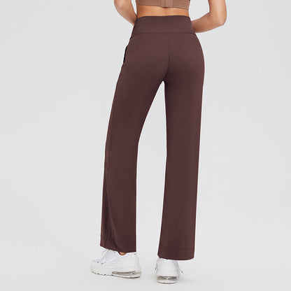 Lena | Elastische broek | Bruin
