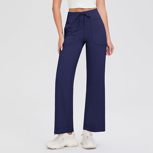Lena | Elastische broek | Donkerblauw