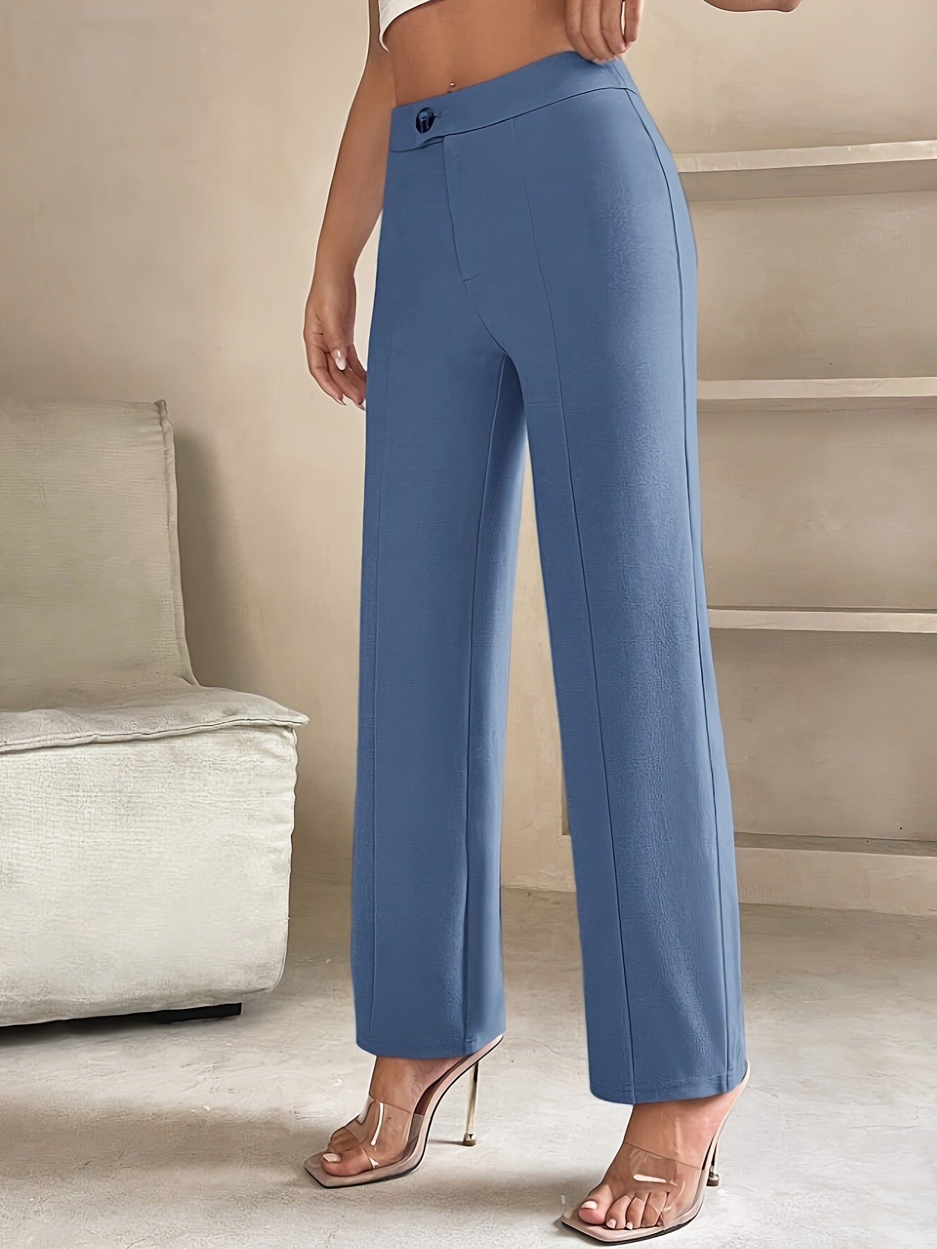 Lotte | Elegante vormgevende broek | Lichtblauw