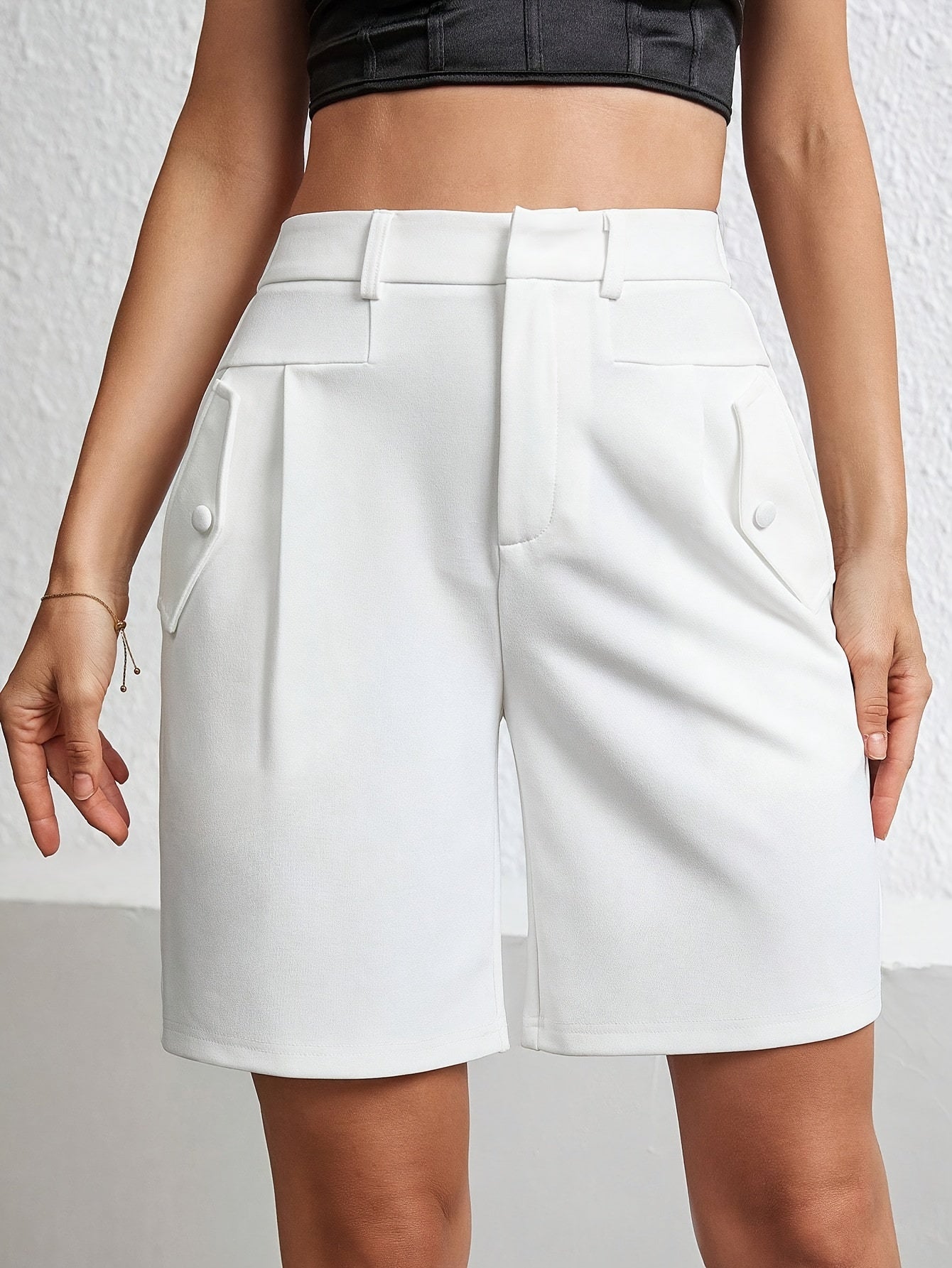 Jean | Elegante hoge taille shorts