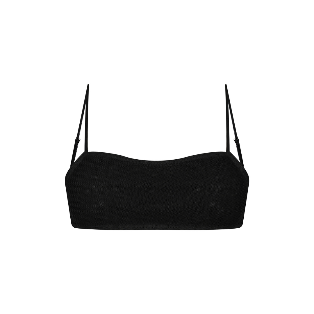 Tan-through Barbados Top | Black
