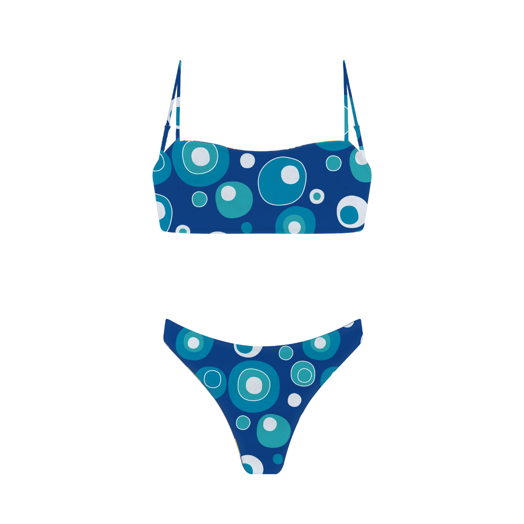 FULL SET | Tan-through Barbados Top + Cayman Bottom | Deep Sea