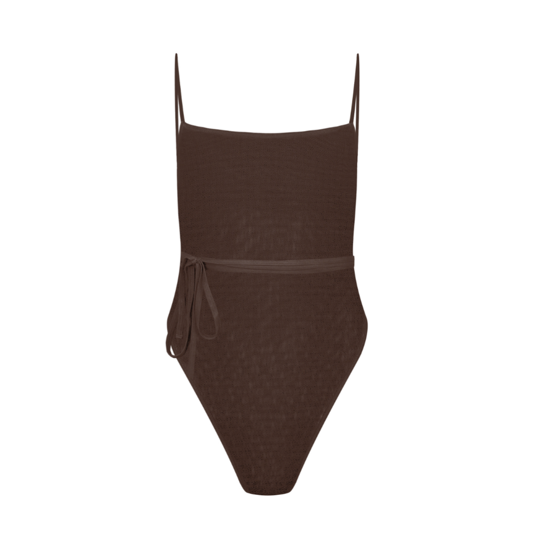 Tan-through Belize One Piece | Mocha