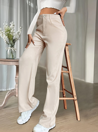Sterre | Stevige Losse Broek met Hoge Taille