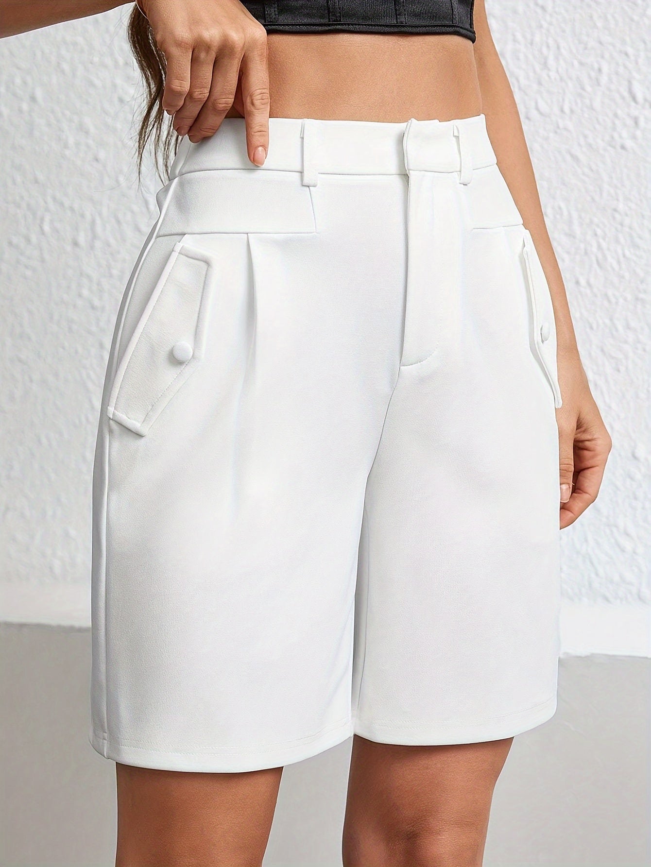 Jean | Elegante hoge taille shorts