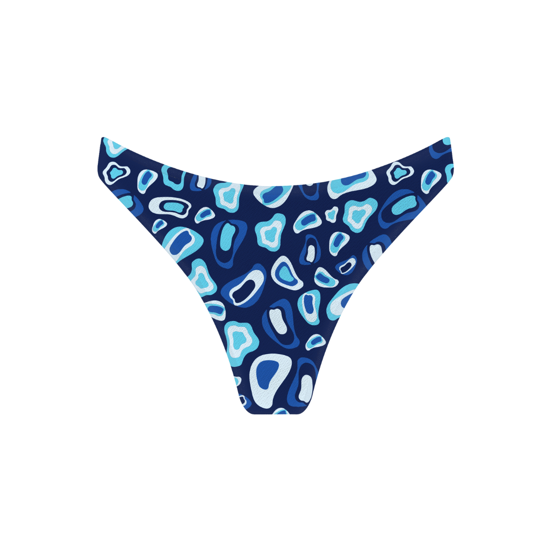 Tan-through Cayman Bottom | Midnight Blue