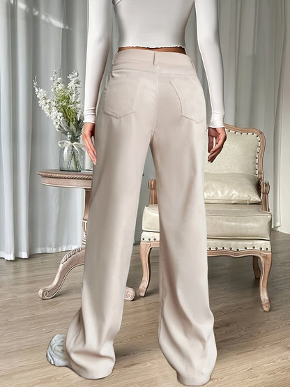 Sterre | Stevige Losse Broek met Hoge Taille