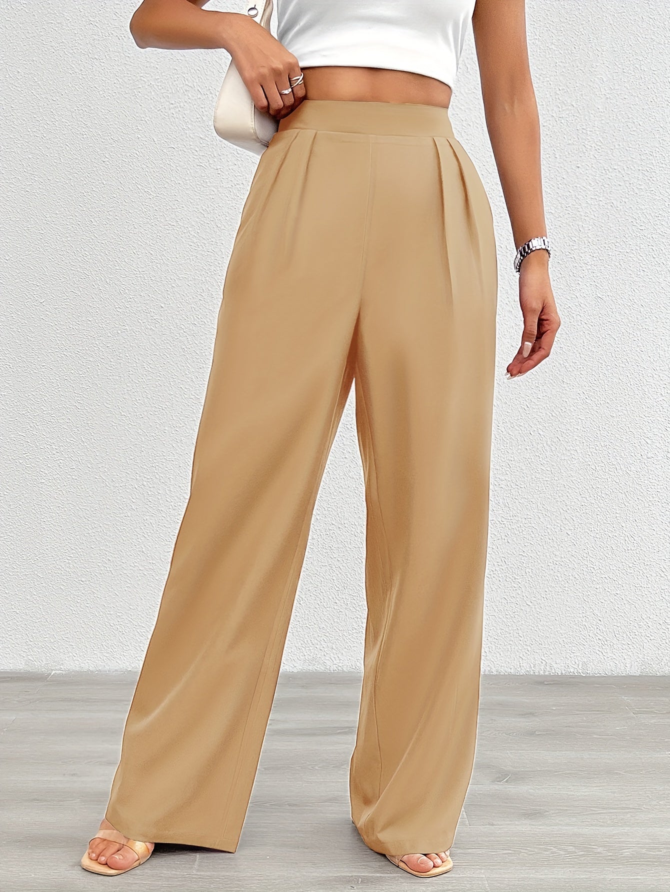 Fiene | Elegante Wijde Broek met Hoge Taille