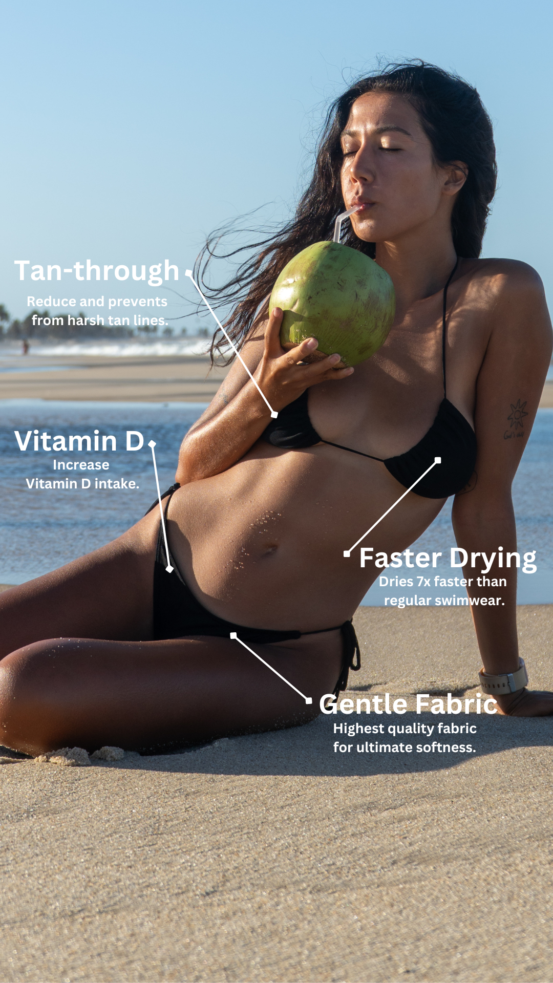 Tan-through Cayman Bottom | Ocean Bliss