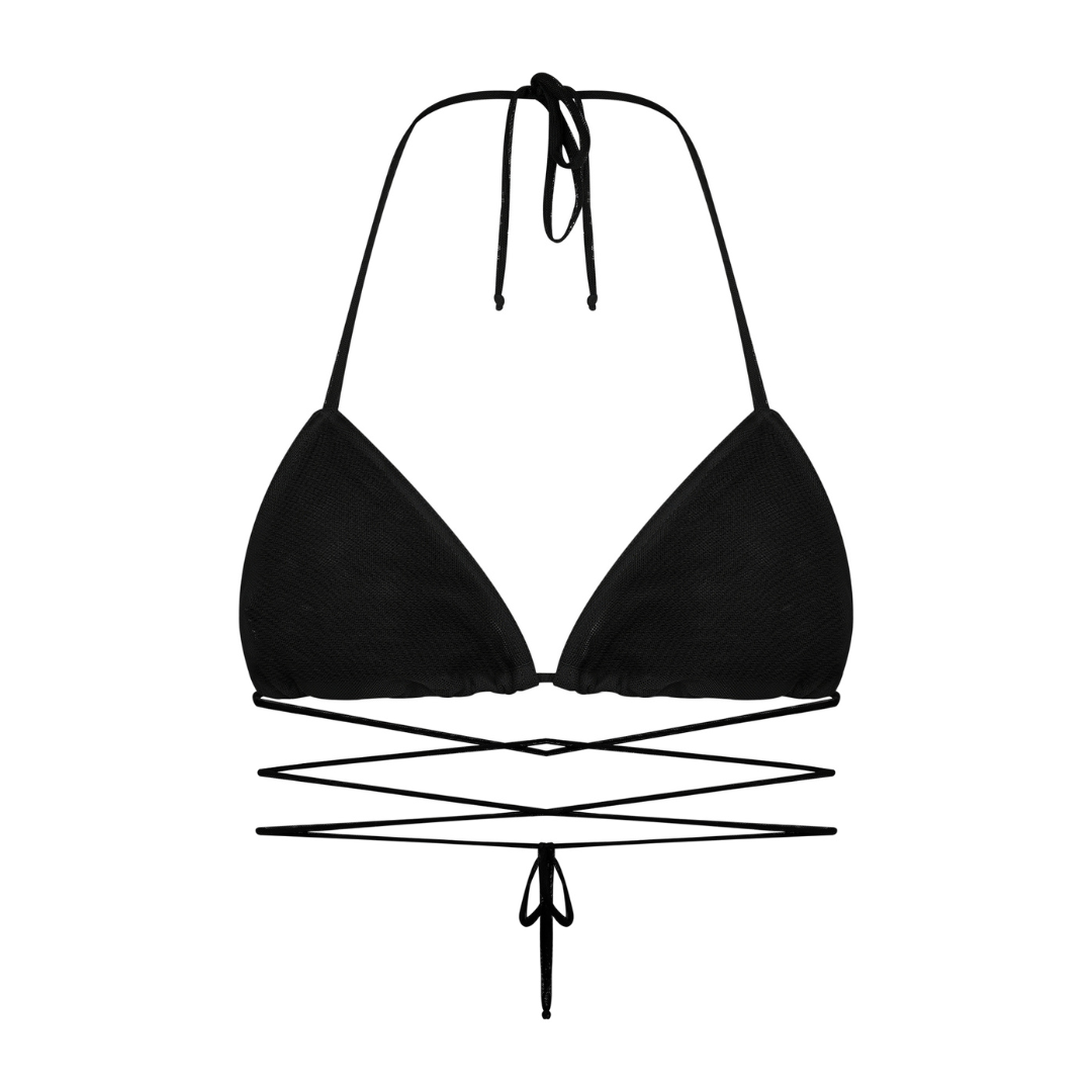 Tan-through Kastani Top | Black